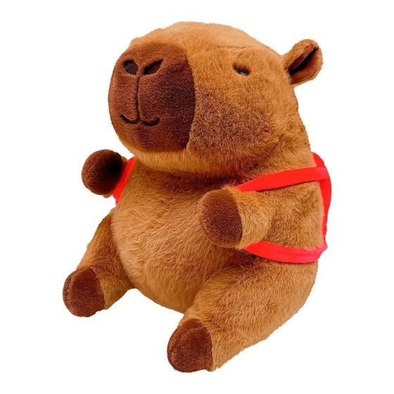 Imagem de Pelucia capivara mochilinha frutinhas (sortida) pequena 20 cm caa brasil - dm toys