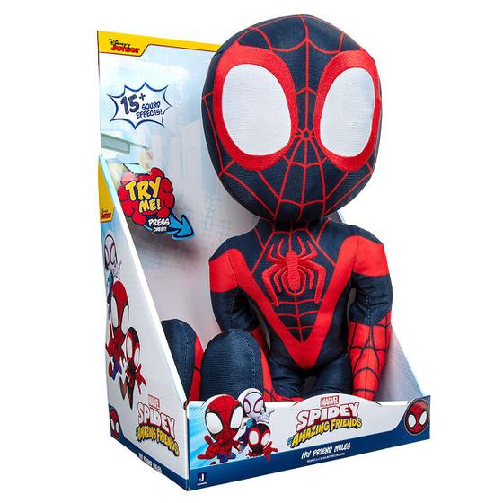 Imagem de Pelúcia de 40cm Meu Amigo Miles Morales com Som - Sunny 3534