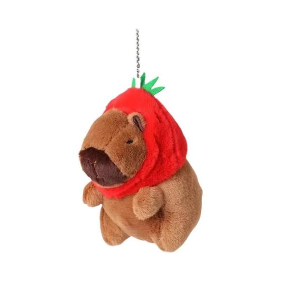 Imagem de Pelúcia De Capivara Pato Amarelo, Brinquedo De Pelúcia Simulação Fofa De Roupa De Praia, Animal De