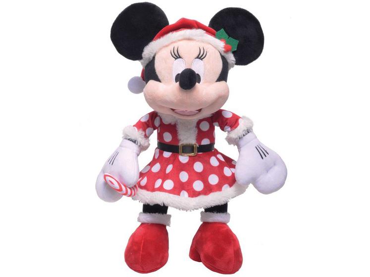 Imagem de Pelúcia de Natal Minnie com Vestido Poá Cromus