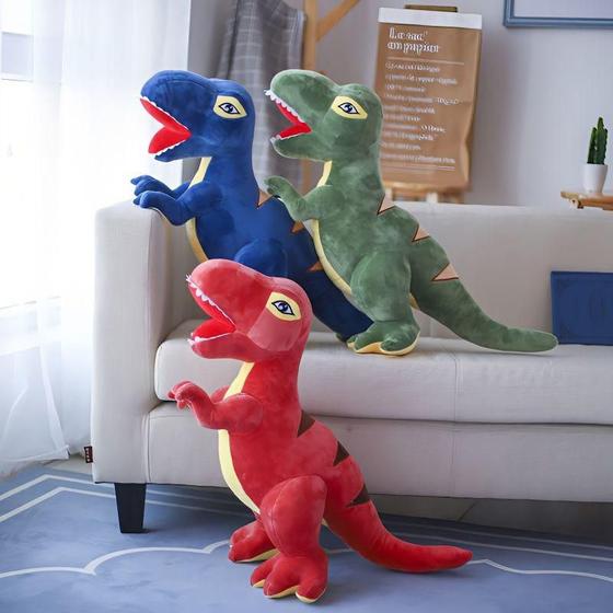 Imagem de Pelucia dinossauro Rex Grande 35cm Fofinha Cores Sortidas