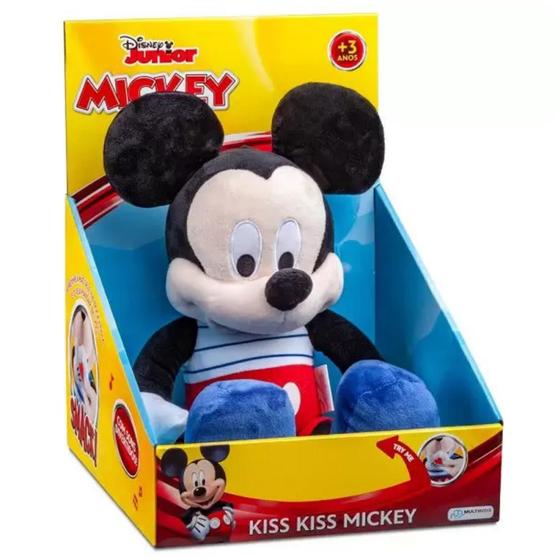 Imagem de Pelúcia Disney Mickey KISS KISS com Mecanismo 33cm Multikids - 7908414424203