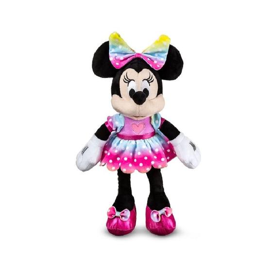 Imagem de Pelúcia Disney Minnie Rainbow com Som e Luz BR2196