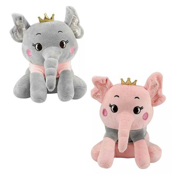 Imagem de Pelúcia Elefante Elegante - Modelos Sortidos - BBR Toys