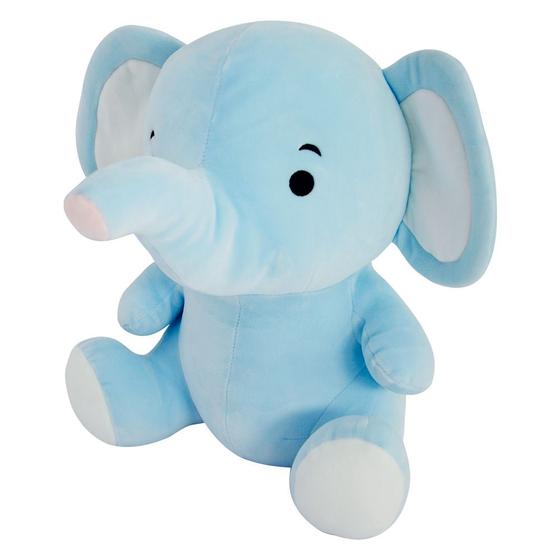 Imagem de Pelúcia Elefantinho Baby - Azul - DM Toys