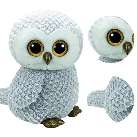 Peluche Perro Peluche TY Beanie Boo's Búho Percy 15cm, Peluche