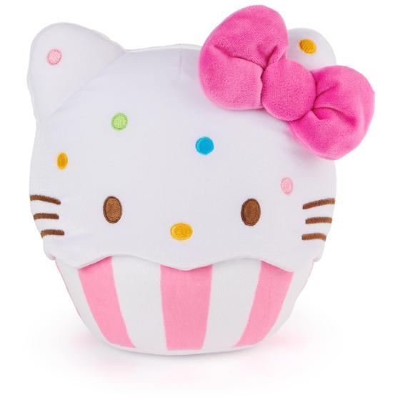 Imagem de Pelúcia GUND Hello Kitty Cupcake - 20cm - Rosa/Branco