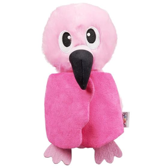 Imagem de Pelúcia Hide-Ablez Flamingo Brinquedo de Fuçar Quebra-Cabeça Recheável Interativo Para Cães