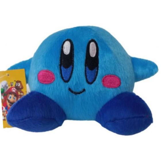 Imagem de Pelúcia Kirby Azul 20cm da Turma do Mario Bros