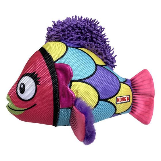 Imagem de Pelucia kong reefz assorted  (peixe) rosa pequeno p/ cães