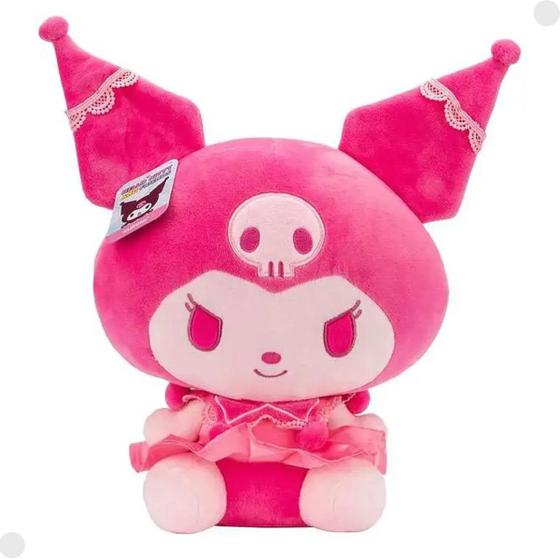 Imagem de Pelúcia Kuromi Rosa 30 cm Hello Kitty e Seus amigos 03872C - Sunny