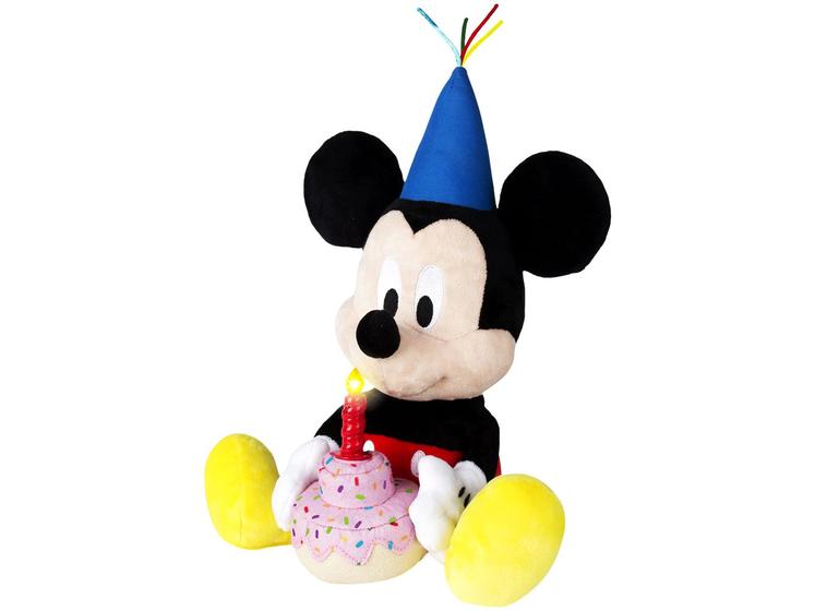 Imagem de Pelúcia Mickey Happy Birthday 16cm Emite Sons