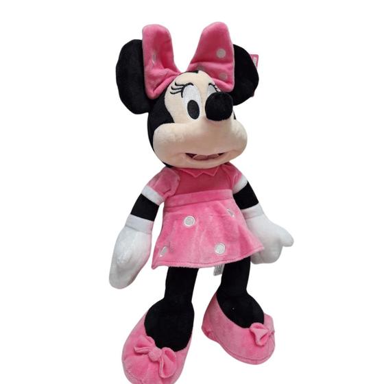 Imagem de Pelúcia Minnie Mouse Rosa 44Cm Com Som e Luz 2m+ Multikids