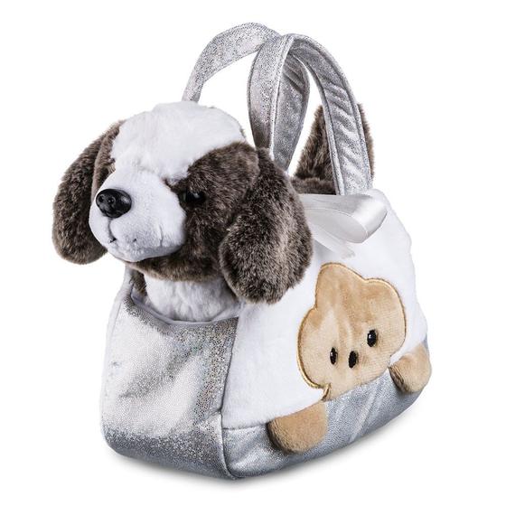 Imagem de Pelúcia na Bolsinha - Cutie Handbags - Beagle Prata - 20 cm - Multikids