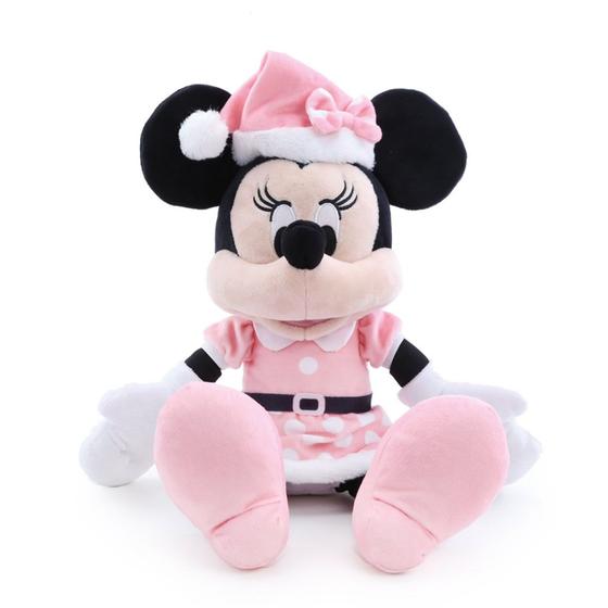 Imagem de Pelúcia Natal Minnie Mamãe Noel Rosa 40cm - Disney