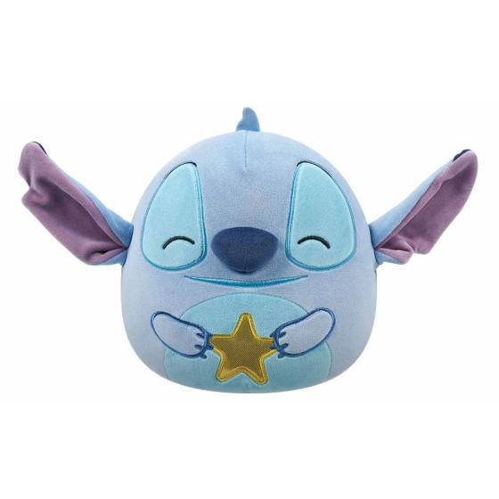 Imagem de Pelúcia Squishmallow Disney Stitch 20 Cm Com Estrela Sunny