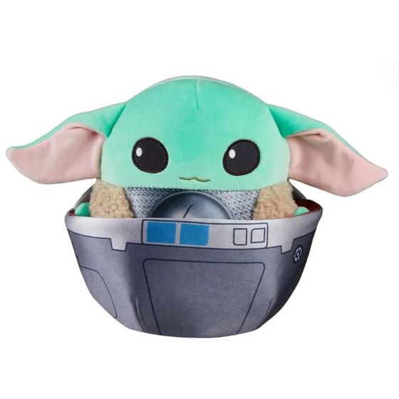 Imagem de Pelúcia STAR WARS Grogu NO Carrinho 18CM