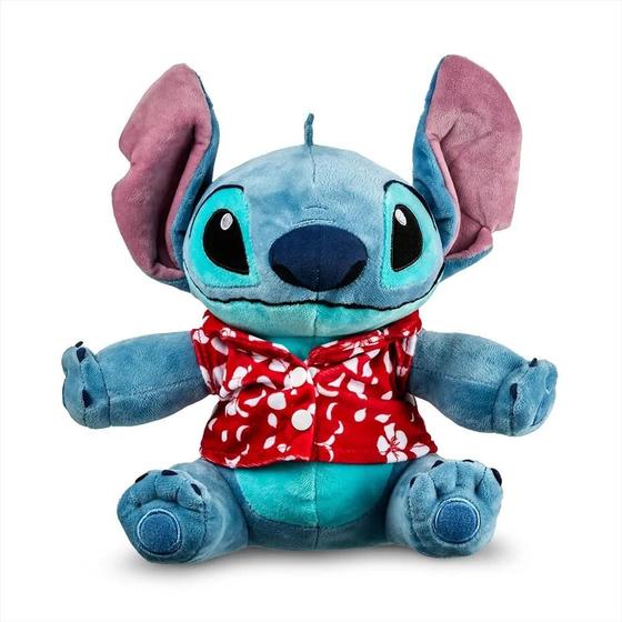 Imagem de Pelúcia Stitch Hawaii Com Luz E Som - Multilaser BR2198