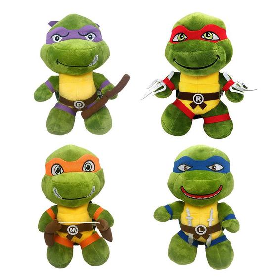 Imagem de Pelucia tartaruga ninja raphael leonardo 26cm escolha