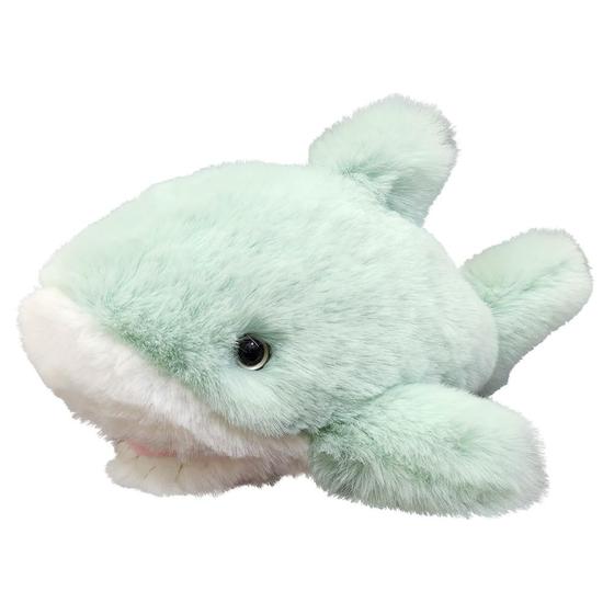 Imagem de Pelúcia Tubarão Verde Menta - 23cm - Super Macio para Crianças