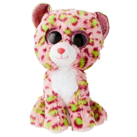 Imagem de Pelúcia Ty Beanie Boo Leopardo Lainey Olhinhos de Glitter