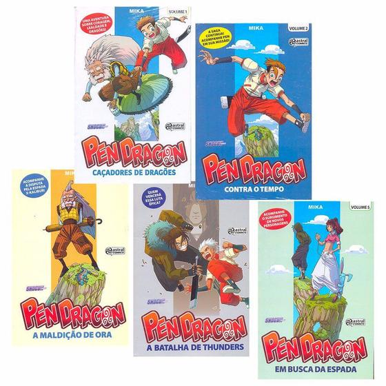 Imagem de Pen Dragon Mika Kit Com 5 Volumes - Astral Comics