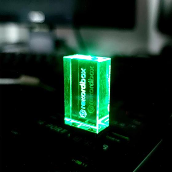 Imagem de Pen Drive 128GB Pioneer D J Rekordbox Crystal com luz LED USB 3.0 Alta Velocidade