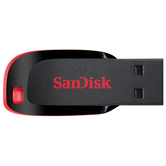 Imagem de Pen Drive 128GB SanDisk Cruzer Blade, USB 2.0, Preto - SDCZ50-128G-B35