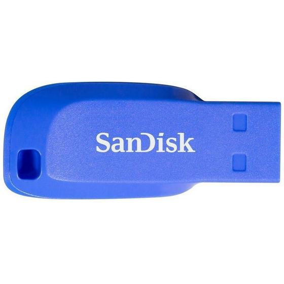 Imagem de Pen Drive 16GB USB 2.0 SanDisk Cruzer Blade SDCZ50C-016G-B35BE Azul Electric Blue