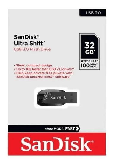 Pen Drive Sandisk Ultra Shift 32gb - Sdcz410
