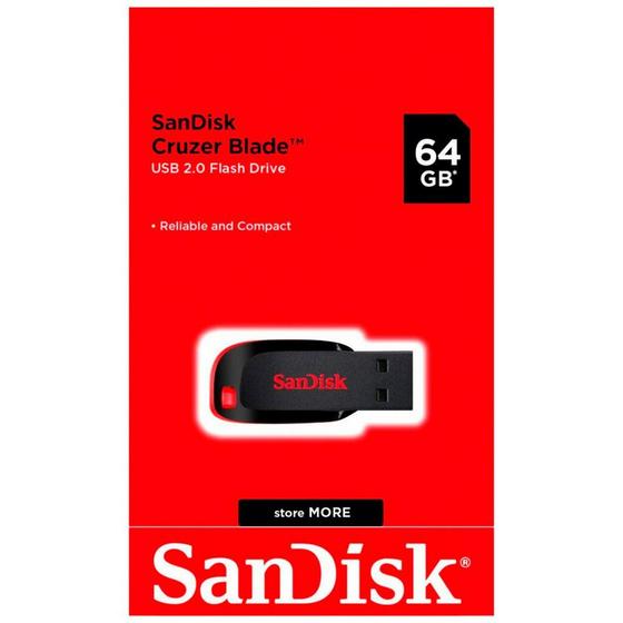 Imagem de Pen Drive 32gb Cruzer Blade Usb 2.0 Sandisk Orig Lacrado