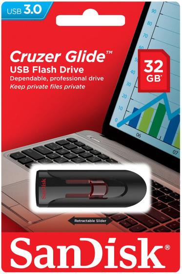 Pen Drive Sandisk Cruzer Glide 3.0 Usb 32gb - Sdcz600