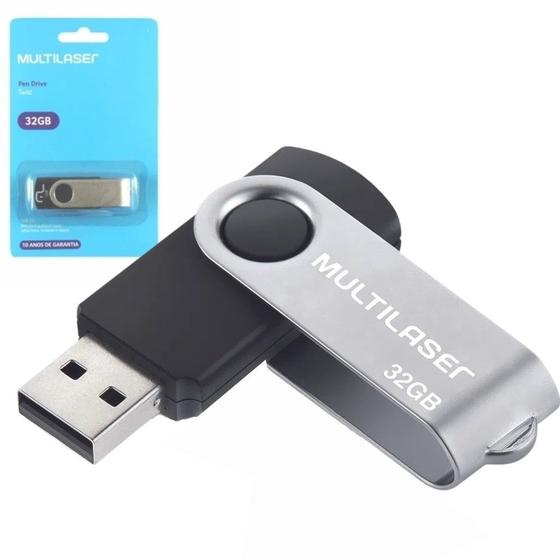 Imagem de Pen Drive 32gb Multilaser Usb Twist Original Lacrado Atacado