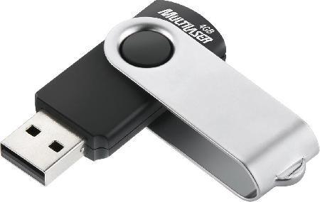 Imagem de Pen Drive 4gb Twist2 Preto/prata Pd586