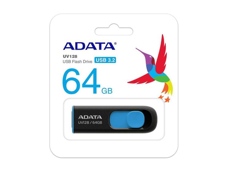 Imagem de Pen Drive 64GB Adata - USB 3.2 - AUV128-64G-RBE