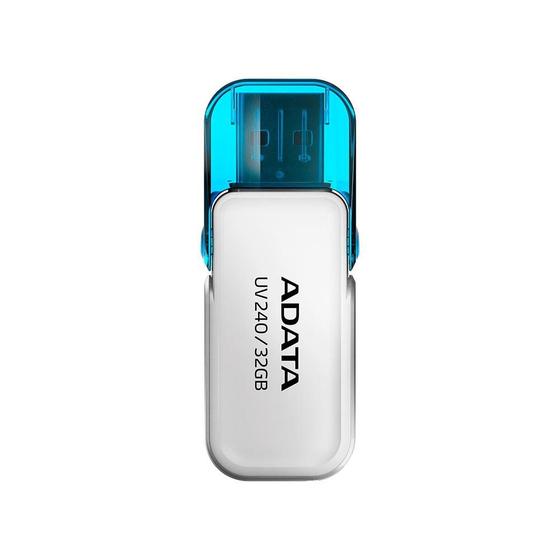 Pen Drive 64GB Adata UV240, USB 2.0, Branco - AUV240-64G-RWH Menor preço em Pen Drive 64GB Adata UV240, USB 2.0, Branco - AUV240-64G-RWH