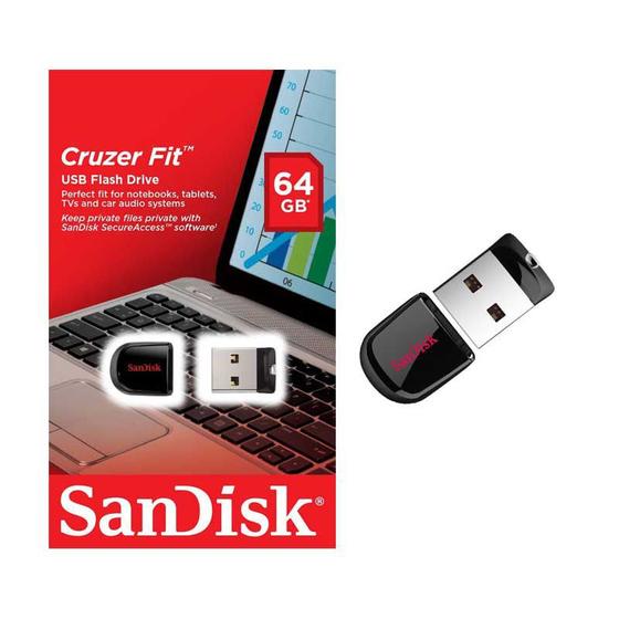 Imagem de Pen Drive 64GB SanDisk - Cruzer Fit Z33