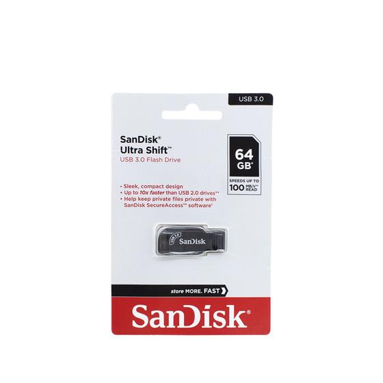 Imagem de Pen Drive 64GB Sandisk ultra shift usb 3.0 Preto SDCZ410-064G-G46