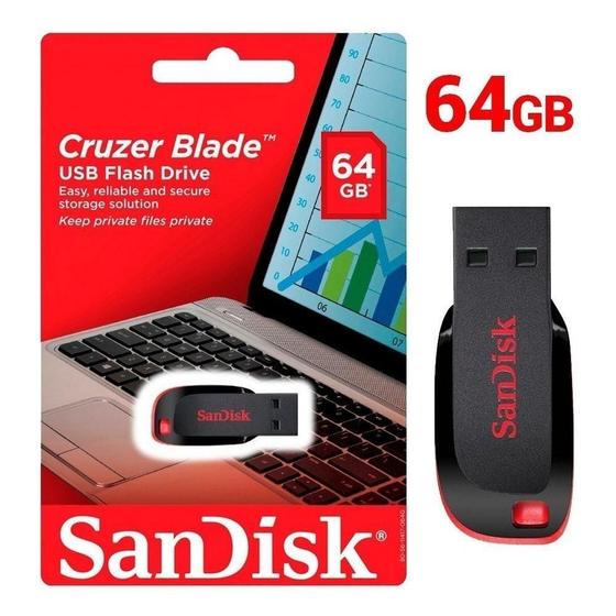 Imagem de Pen Drive 64GB Sandisk Z50 Cruzer Blade