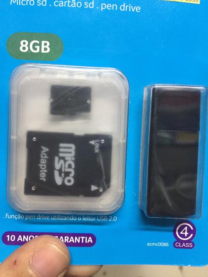 Imagem de Pen drive 8GB Multilaser Mac 058 adaptador SD