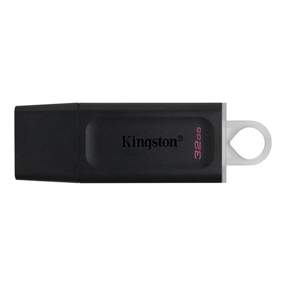 Imagem de Pen Drive DataTraveler Exodia 32GB Kingston com Conexão USB 3.2, Preto/Branco - DTX/32GB
