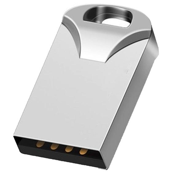 Imagem de Pen Drive Mini 32Gb Metal Usb 2.0 Classe 10 Rapido Com Chaveiro Para Musica Video Foto - MasterDrive