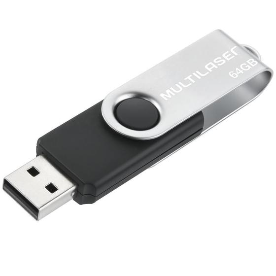 Imagem de Pen Drive Multilaser PD590 64GB Twist - Preto