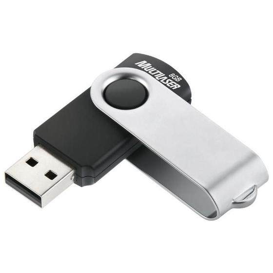 Imagem de Pen Drive Multilaser Twist 8Gb Pd587 - Preto