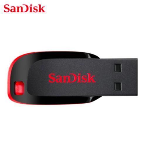 Imagem de Pen Drive Sandisk 2.0 128Gb Cruzer Blade Preto E Vermelho