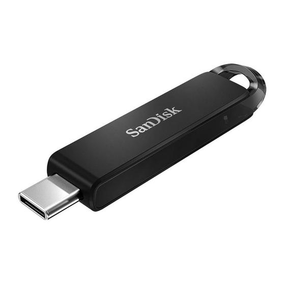 Imagem de Pen Drive Sandisk 256Gb Ultra Tipo C Usb 3.1 150Mbs Preto