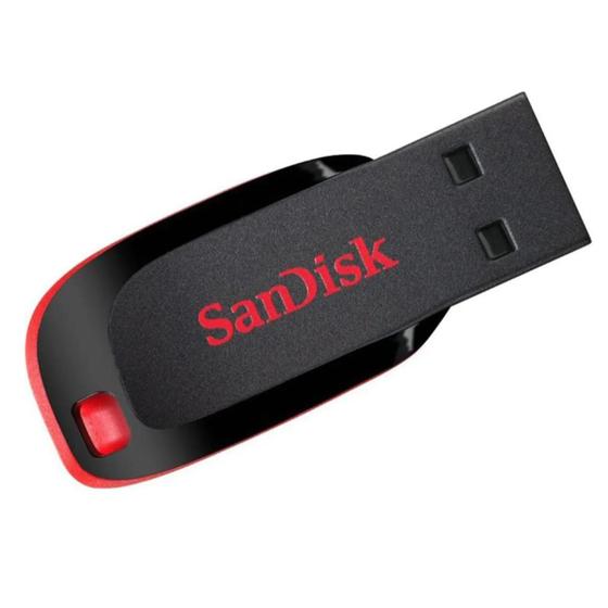 Imagem de Pen Drive Sandisk Cruzer Blade 64GB USB 2.0