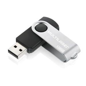 Pen Drive Twist 128GB USB Leitura 10MB/s e Gravação 3MB/s Preto Multilaser - PD591 Menor preço em Pen Drive Twist 128GB USB Leitura 10MB/s e Gravação 3MB/s Preto Multilaser - PD591