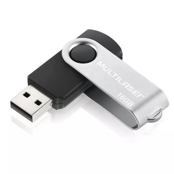 Imagem de Pen Drive Twist 2 Multilaser 16Gb Pd588 Preto