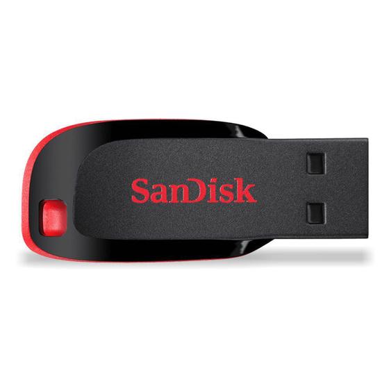 Imagem de Pen Drive USB 128GB - Cruzer Blade - Pt - SANDISK